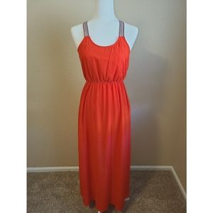 Chiffon Red Summer Dress